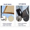 Outdoor Shade Canopy UV Shelter Canopy for Outdoor Patio Garden Backyard